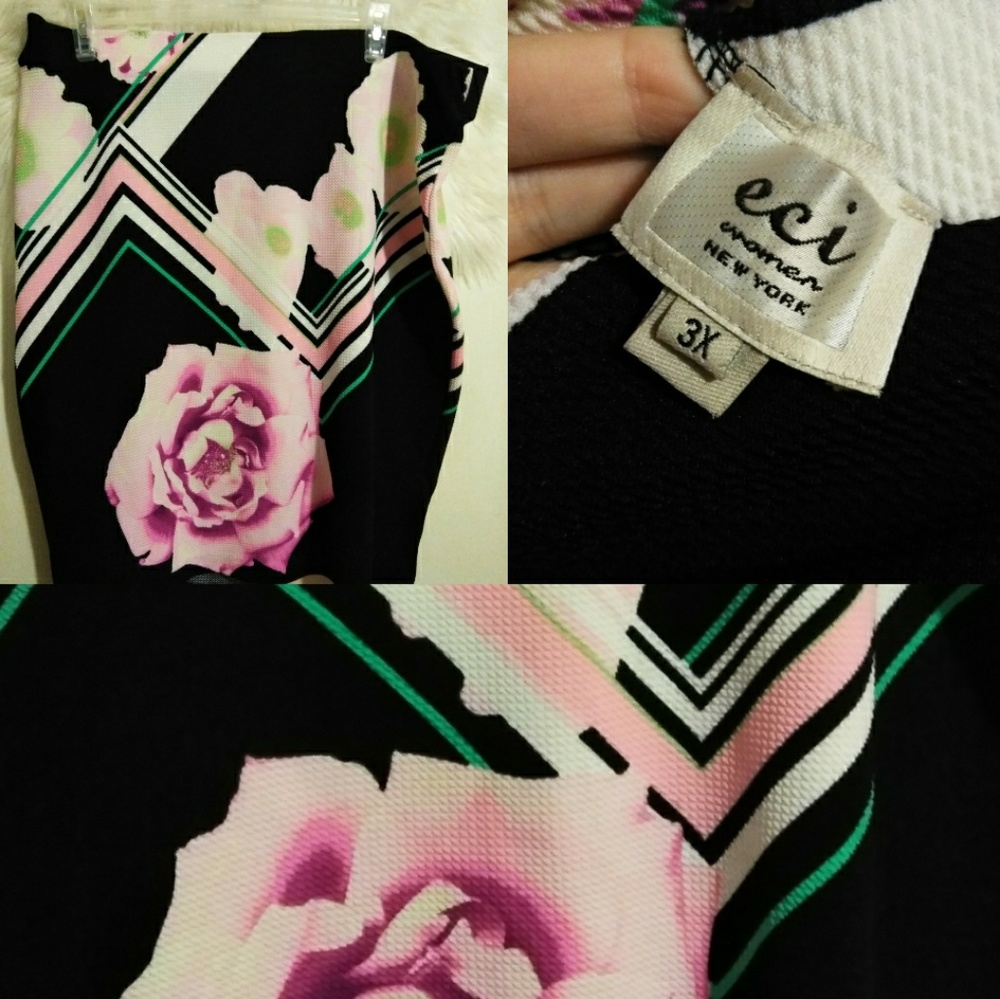Like New Floral Pencil Skirt 3x